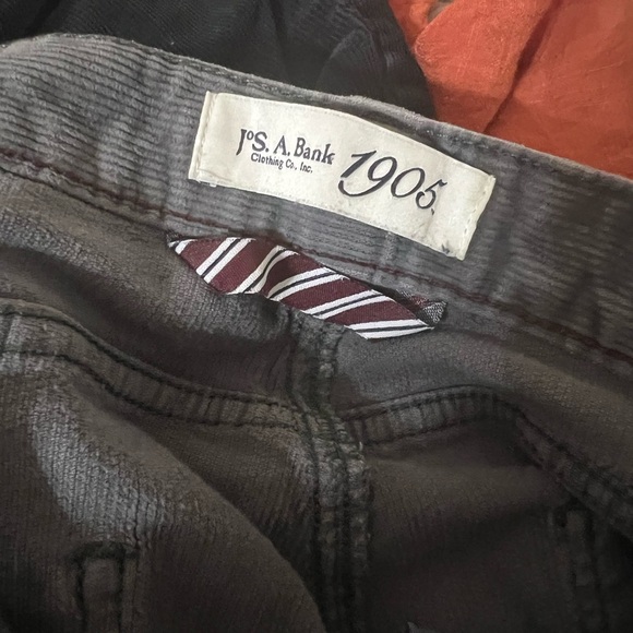 Jos. A. Bank Gray Corduroy Pants Slim Fit - Picture 5 of 5
